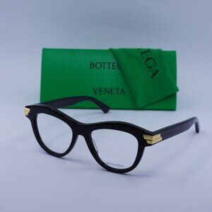 Bottega Veneta BV1105O 001 Cat Eye Eyeglasses 50mm – Black